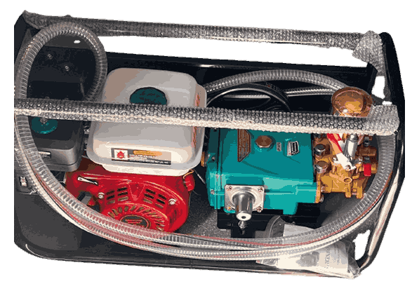 JPK- HTP POWER SPRAYER COUPLED WITH ENGINE ON CHASIS (PSB22/C/6.5)